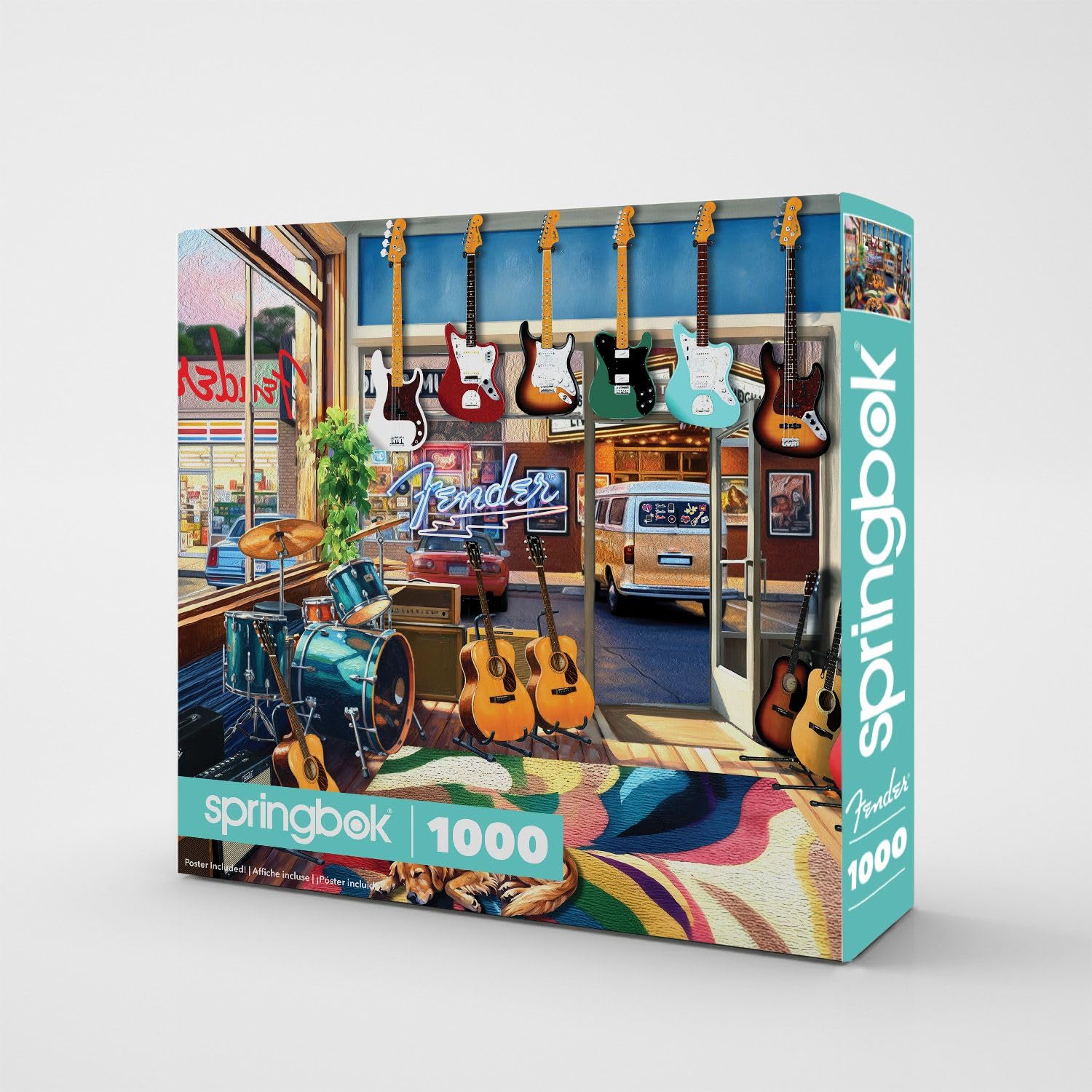 Springbok Fender Guitar Shop 1000 Piece Guitar Jigsaw Puzzle for Adults
