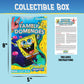 AQUARIUS Spongebob Squarepants Family Double 6 Dominoes Game, Domino Tile Stacking Game for Kids and Adults, Official Nickelodeon Board Game, 2-6