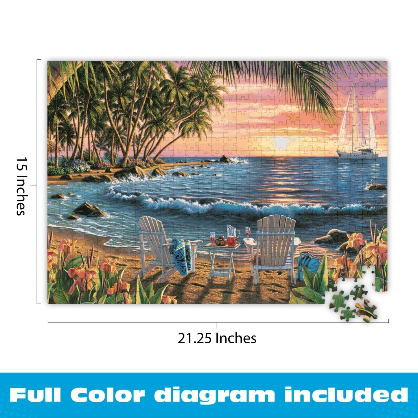 Buffalo Games - Kim Norlien - Summertime - 500 Piece Puzzle for Adults