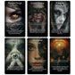 ZZBUY Evil Eye Oracle Cards, 60 Oracle Deck with Meanings on Them for Beginner Insight and Discovery, Haters Exposed, Eyewitness Exposed (Green)