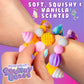 Fidgiwear Squishy Beads - Pink Sweety Theme, Create Fashionable Fidget Jewelry with Scented Squishy Beads for Jewelry Making, Toddler Sensory Bracelet