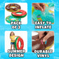Kids Inflatable Pool Floats (3-Pack) Swim Rings for Pool & Beach Fun