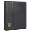 Uncle Paul 4 Ring Binder Albums - 12.5" x 10" Black Cover Binders Compatible with 9-Hole 11-Hole Pocket Pages Universal for Stamps Coins Banknotes