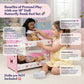 Emily Rose 18” Doll Double Bunk Bed w/Reversible Bedding - Pink Butterfly