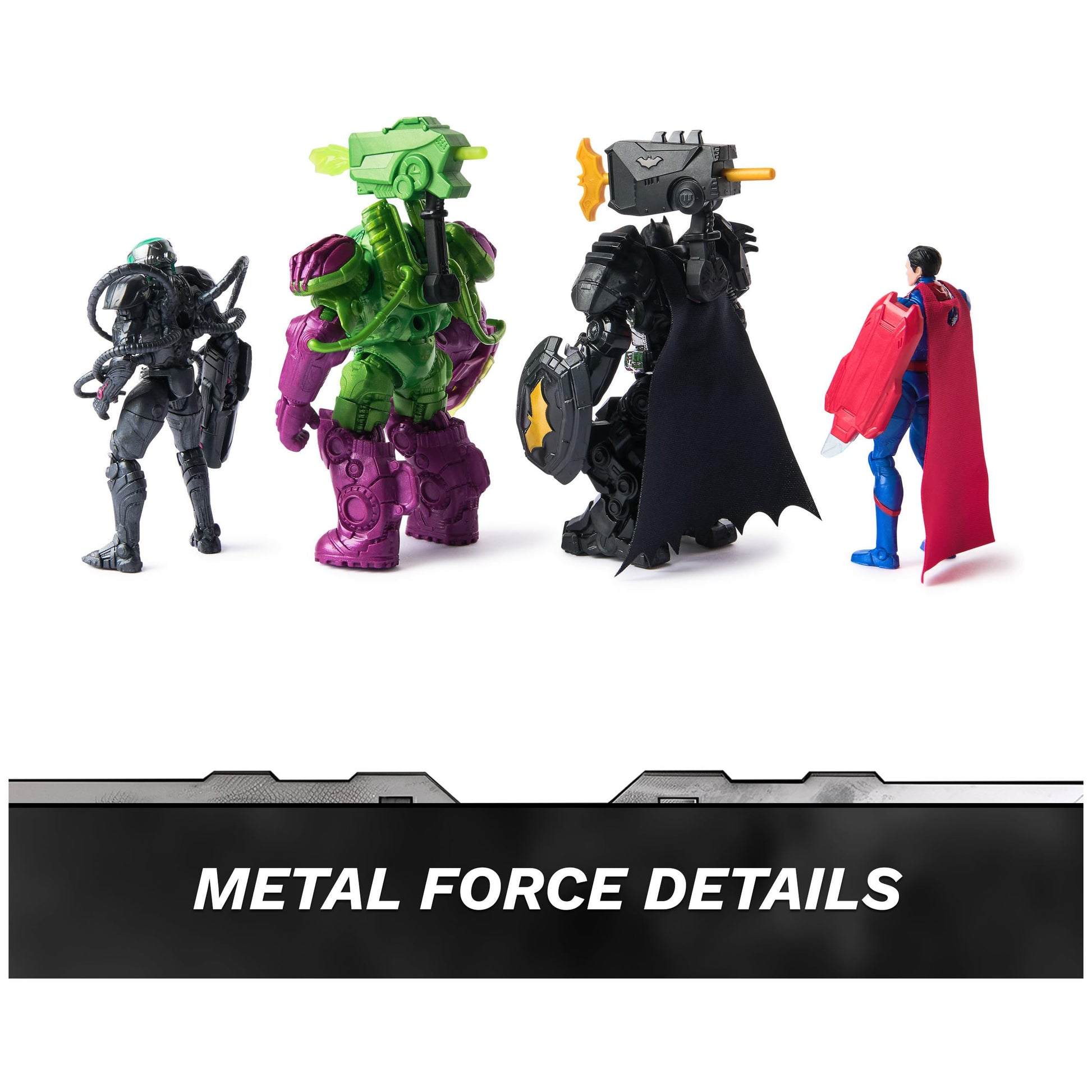 DC Comics Metal Force Team Up Action Figure Set, 4-Pack