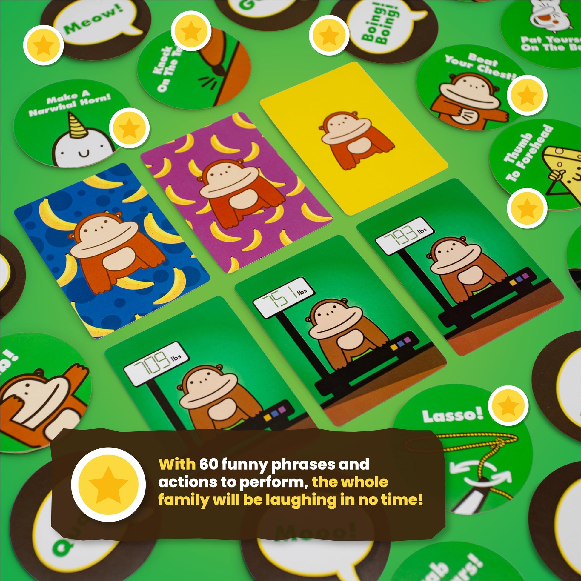 800 Pound Gorilla Board Game by Taco Cat Goat Cheese Pizza - Fun Family Card Game for Kids and Adults - Great for Family Game Night, Birthday Gift