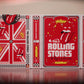 theory11 The Rolling Stones Playing Cards - Rock Music Themed Deck with Custom Aces Jokers Court Cards, Black Collector Style Poker Cards for Fans