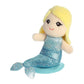 Aurora® Adorable Shoulderkins™ Aquamarine Mermaid™ Stuffed Animal - Fun Buddy that Can Go Everywhere with You - Perfect for Kids 3+ Years and Costumes