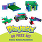 POPULAR PLAYTHINGS Playstix, Building Sticks Kit for Kids, Construction Stem Building Toy Gift for Boys & Girls - Starter Set 80 Piece