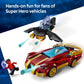 LEGO Marvel Iron Man Car & Black Panther vs. Red Hulk Building Toy - Marvel Superhero Toy for Kids, Boys and Girls, Ages 7+ - with 3 Minifigures -