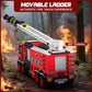 Mould King Ladder Fire Truck Building Set - 725+PCS STEM Toys for Kids & Adults, 24094 City Firetruck Building Bricks with Movable Ladder, Ideas
