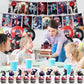 Anime Birthday Party Decoration, Include Satoru Happy Birthday Banner, Cake Topper, Latex Balloons, for Jujutsu Fans Party Supplies