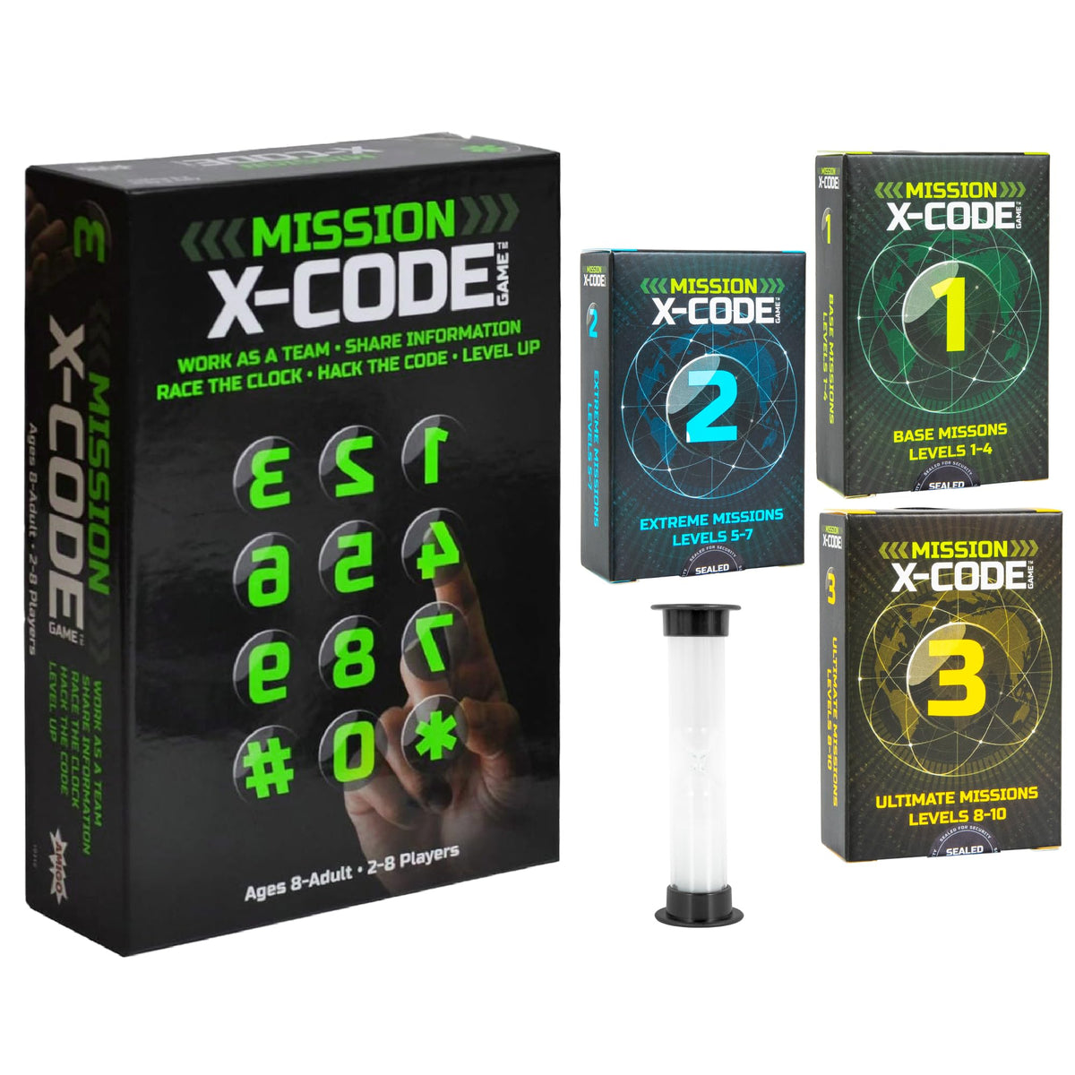 AMIGO Games X-Code - Cooperative Strategy Board Game for 2-8 Players, Ages 8+