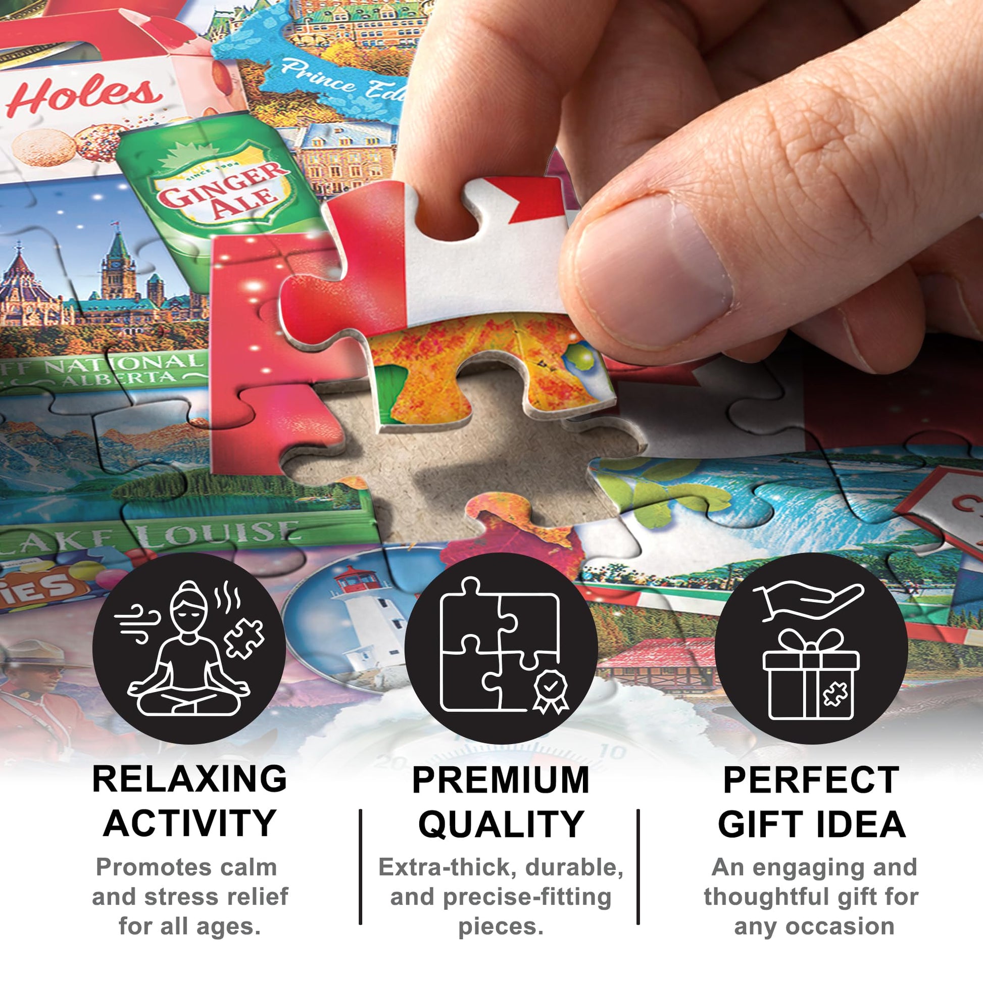 MasterPieces 550 Piece Jigsaw Puzzle for Adults and Family - Greetings from Canada - 18"x24"