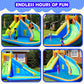 Doctor Dolphin Inflatable Water Slides for Kids Backyard, Water Bounce House with Slide, Waterslide Bounce House Outdoor and Indoor, Bouncy Castle