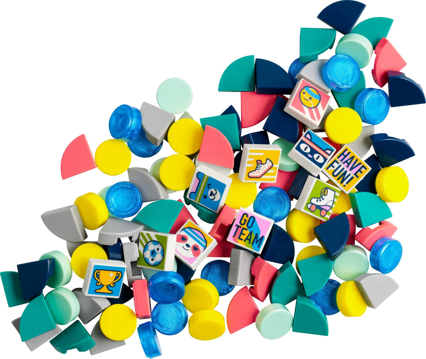 LEGO DOTS Extra DOTS Series 7 - Sport 41958 DIY Decoration Building Toy Set for Girls, Boys, and Kids Ages 6+; Accessories Kit to Customize Crafts