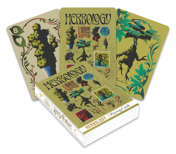 Aquarius Harry Potter Herbology Playing Cards Standard Deck, Hogwarts Magical Plant Artwork Collectible Card Game Gift for Teens and Adults