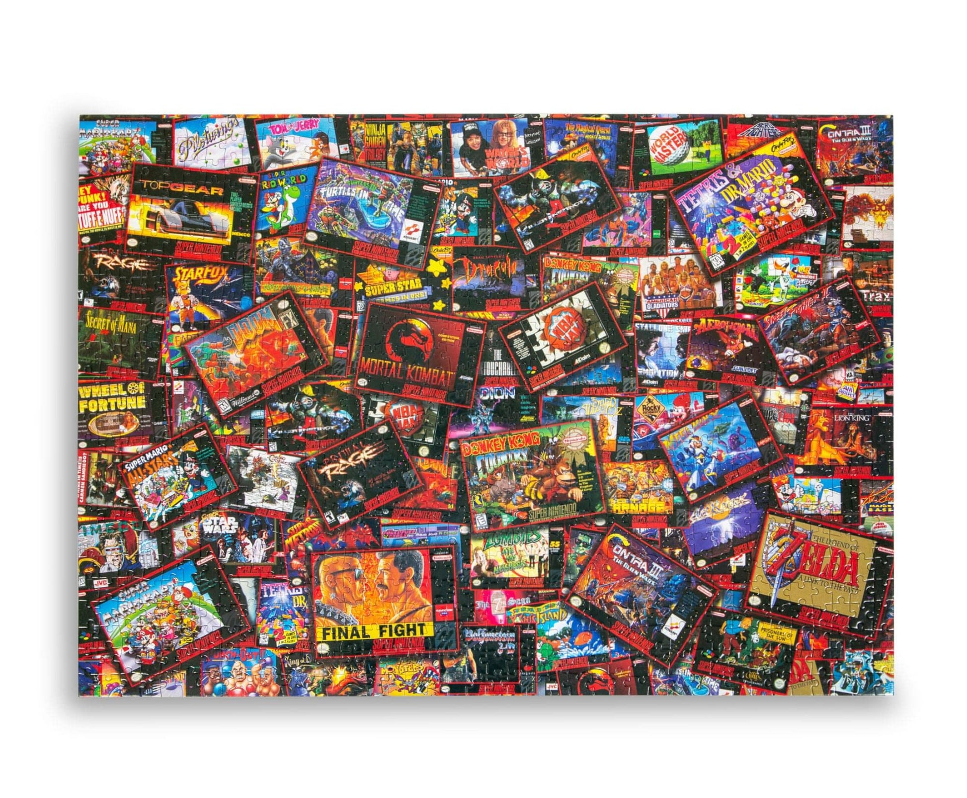 Super Never Ending Showdowns Retro Video Games 1000-Piece Jigsaw Puzzle for Adults, Kids | Interactive Brain Teaser, Educational Toys & Games, Home