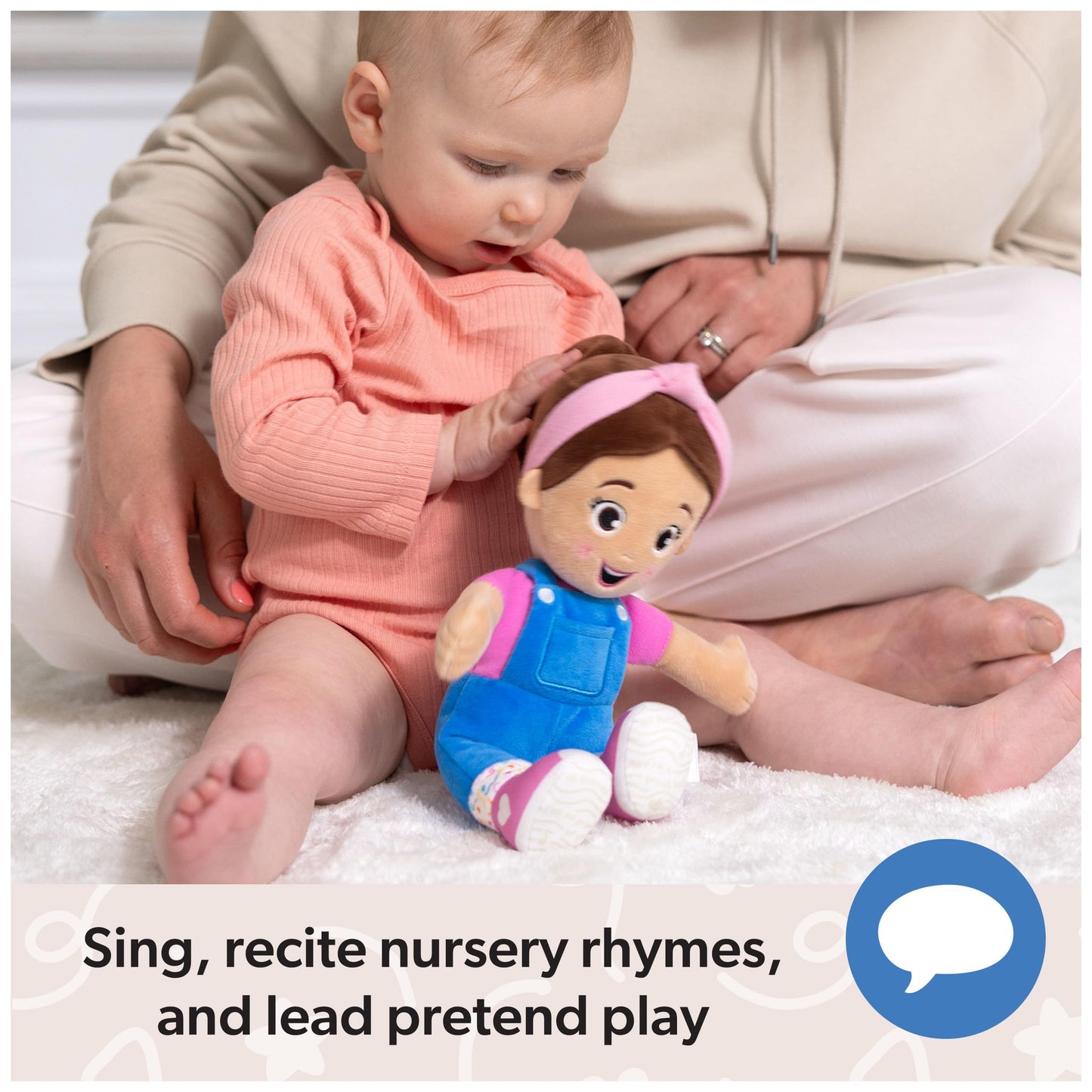 Ms. Rachel Official Cuddle & Comfort Doll, 11” Premium Plush Baby Toy, Toddler Toys for Girls & Boys for Ages 6 Months to 3+