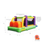Bounceland Pro Racer Obstacle Bounce House with Dual Slides, Bounce, Climb, Slide All in One, UL 1 HP Blower Included, 19 ft x 9 ft x 7 ft H, Great