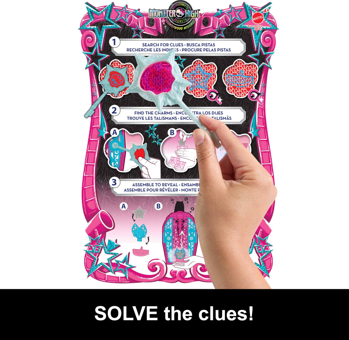 Monster High Skulltimate Secrets Doll and Accessories Set, Hauntlywood Mysteries Catty Noir with Reveal Closet & 19+ Glam Surprises Like Doll Clothes