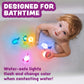 Tub Works® Under the Sea™ Light Up Bath Toys, 6 Pack | Water-Activated Light Up Toys Flash & Change Color | Easy-Grip Baby & Toddler Bath Toys |