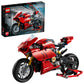 LEGO 42107 Technic Ducati Panigale V4 R Motorbike, Collectible Superbike Display Model Building Kit with Gearbox and Working Suspension, Gift Idea, 10