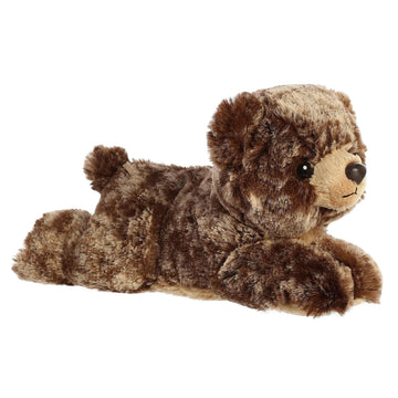 Aurora® Adorable Mini Flopsie™ Brownie Bear™ Stuffed Animal - Mini Companions Ready for Playful Adventures - for Kids All Ages, Toddlers, Adults,