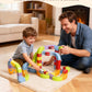Innovakids Electric Train Sets Racer Track, 121 PCS DIY Cubes Anti-Gravity Klick Rail 3D Infinity Track, STEM Traffic Blocks Trainset Gifts Toys