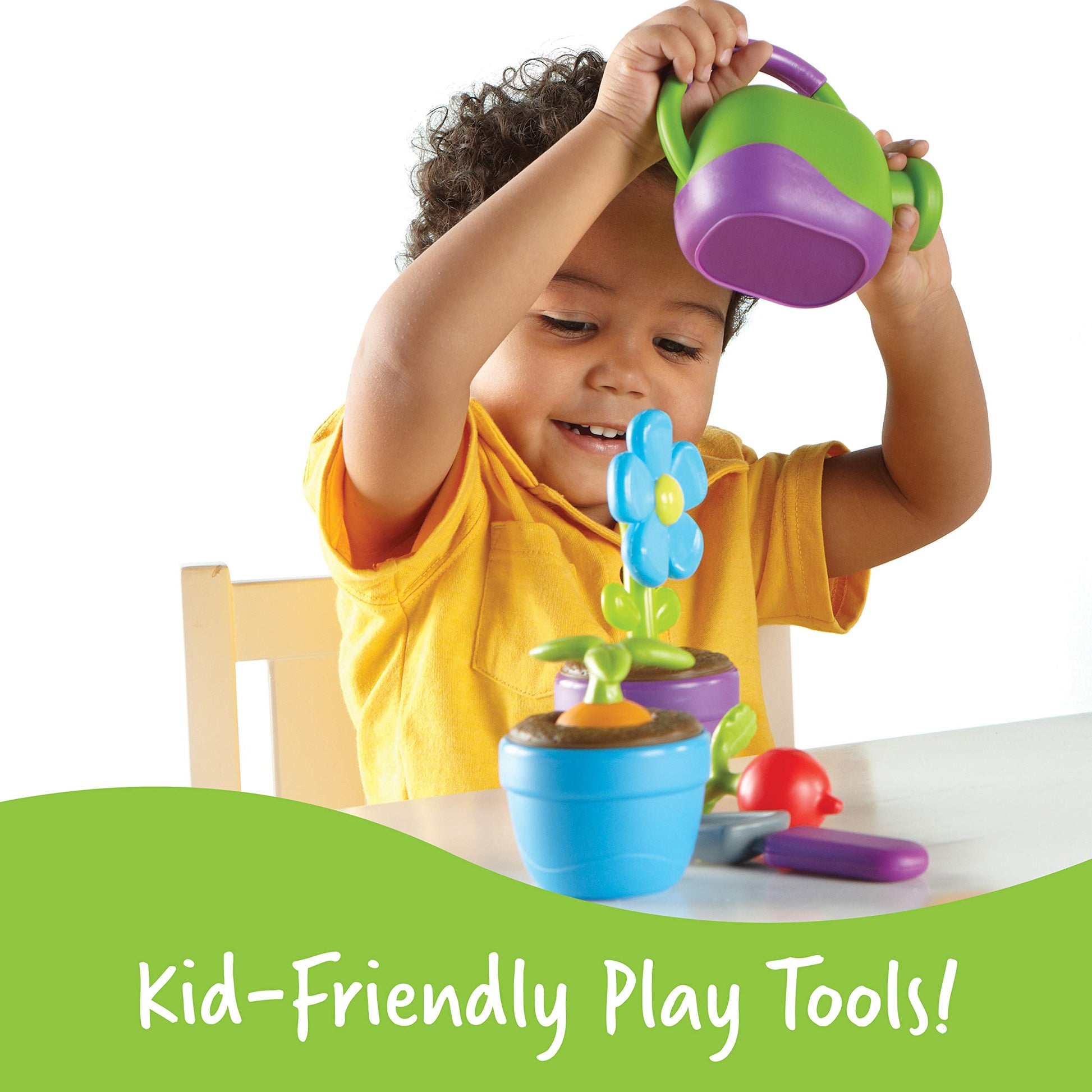 Learning Resources New Sprouts Grow It! Toddler Gardening Set - 9 Pieces, Ages 2+ Toddler Learning Toys, Garden Toys for Kids, Spring and Easter Toys