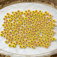 200 Pieces Tiny Sunflower for Crafts Dollhouse Miniatures Resin Mini Things Decor for Fairy Garden Micro Landscaping Decoration (Wreath)