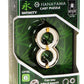 Infinity Hanayama Puzzle, Level 6, Red Velveteen Pouch, Bundle