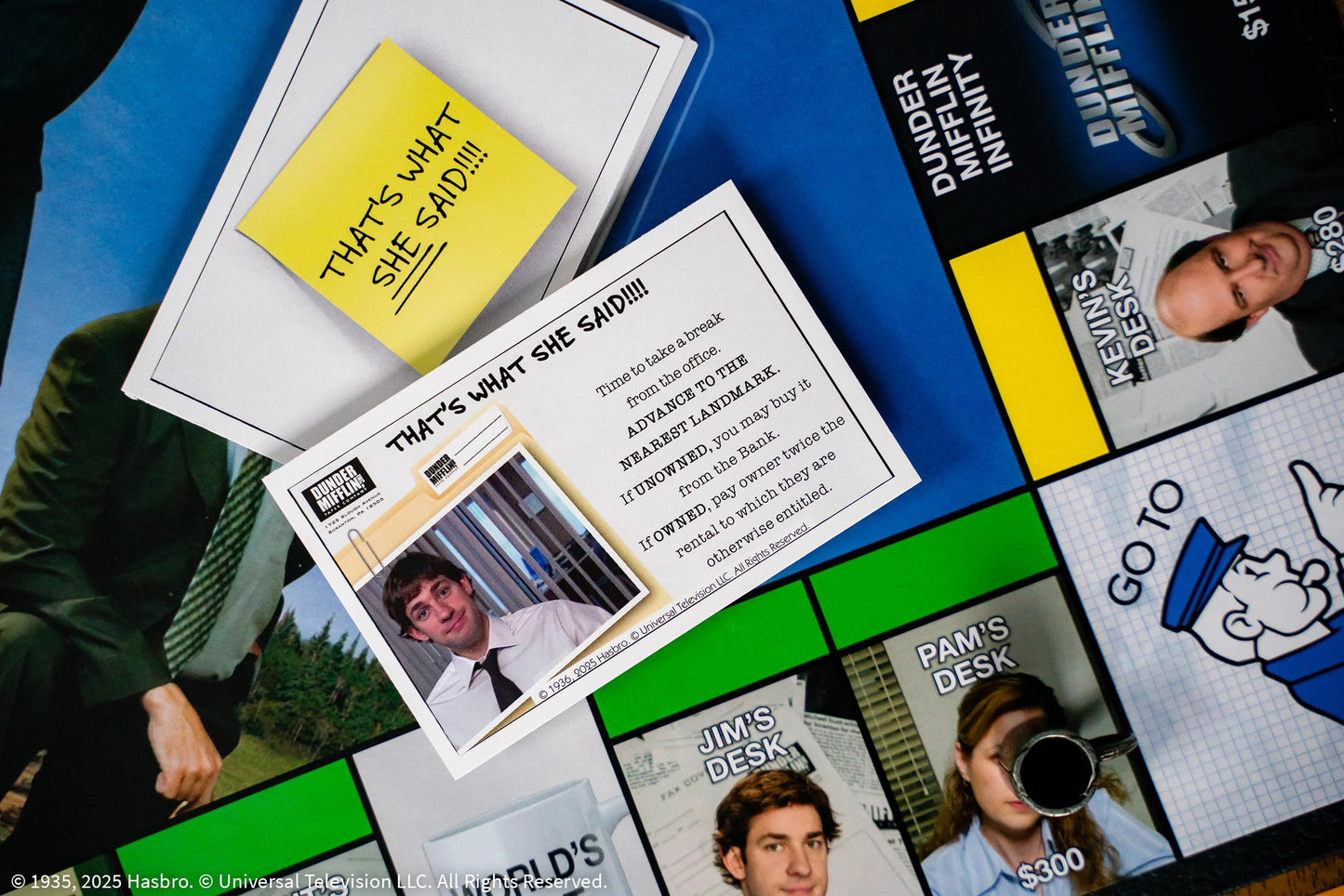 Monopoly: The Office Board Game, Featuring World's Best Boss Mug, Dundee Award, Box of Paper & More, Buy, Sell, Trade Scranton’s Locations from