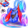 NQD Spider Remote Control Car- Double Sided 360°Rotate RC Stunt Car with Wheel Lights, 4WD Off-Road RC Cars 2.4Ghz Indoor/Outdoor Rechargeable Toy Car