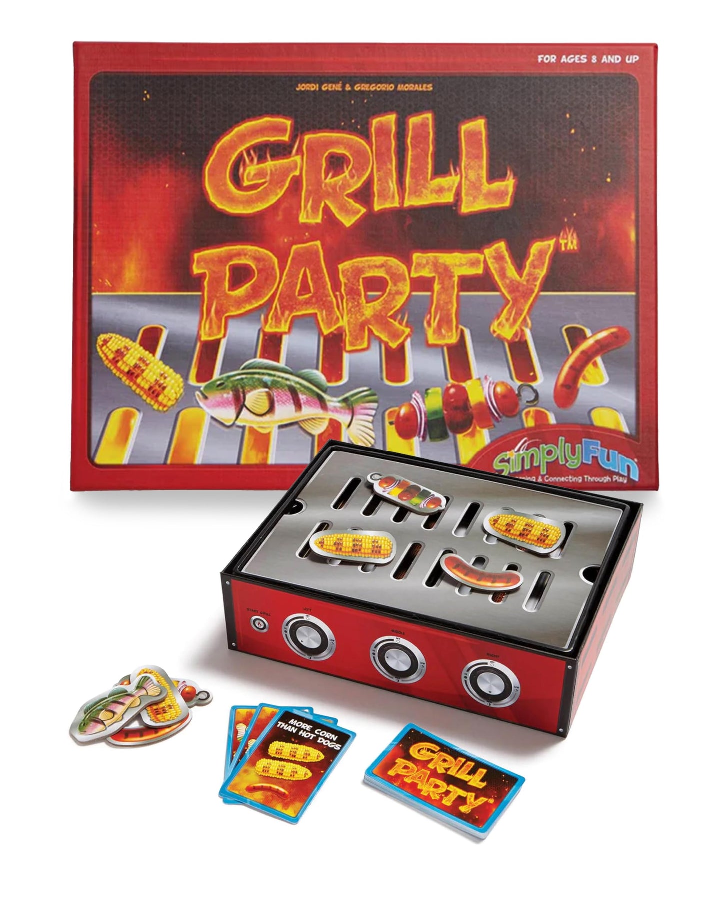 SimplyFun Grill Party - A BBQ Algebra Game for 3rd Grade Math - Engaging and Educational Math Games for Kids Ages 8-12 - 2 to 5 Players - Ages 8 & Up