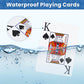 Playing Cards, Plastic Playing Cards Waterproof, Deck of Cards 2 Pack, Large Print Playing Card for Seniors Adults, Premium Poker Cards Set for Beach