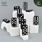 Queensell Dominos Set for Adults and Kids - Dominoes - Domino Classic Board Games, Christmas Games - Double Six Standard Dominos Set 28 Tiles