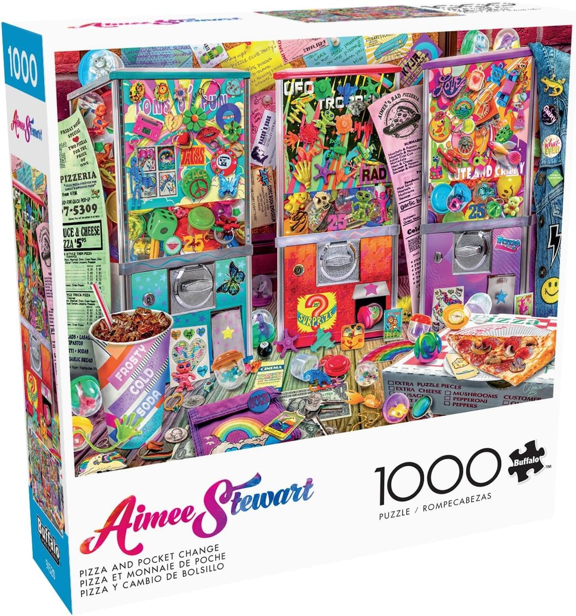Buffalo Games - Aimee Stewart Pizza and Pocket Change - 1000 Piece Puzzle