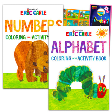 Eric Carle Activity Book Bundle - Coloring Book Set with Angry Birds Stickers & Party Favors