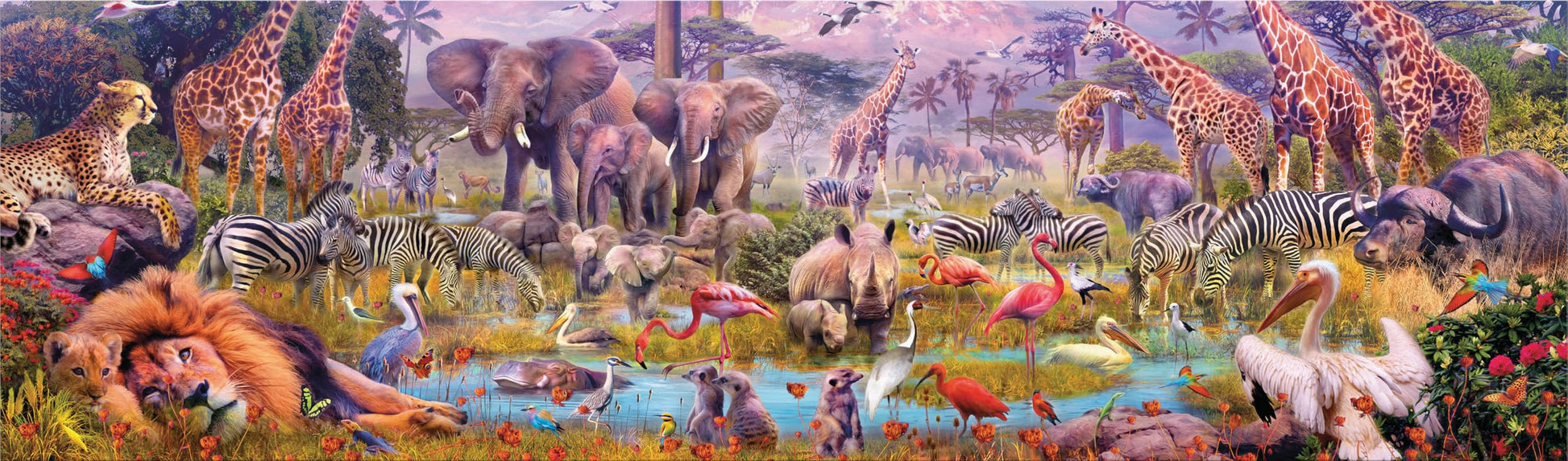 Buffalo Games - Africa Panoramic Landscape - 750 Piece Jigsaw Puzzle