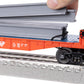 Lionel DC Comics Superman Flatcar, O Gauge Model Train Car with Removable Steel Beams, Man of Steel I-Beam Flatcar, Age 14+