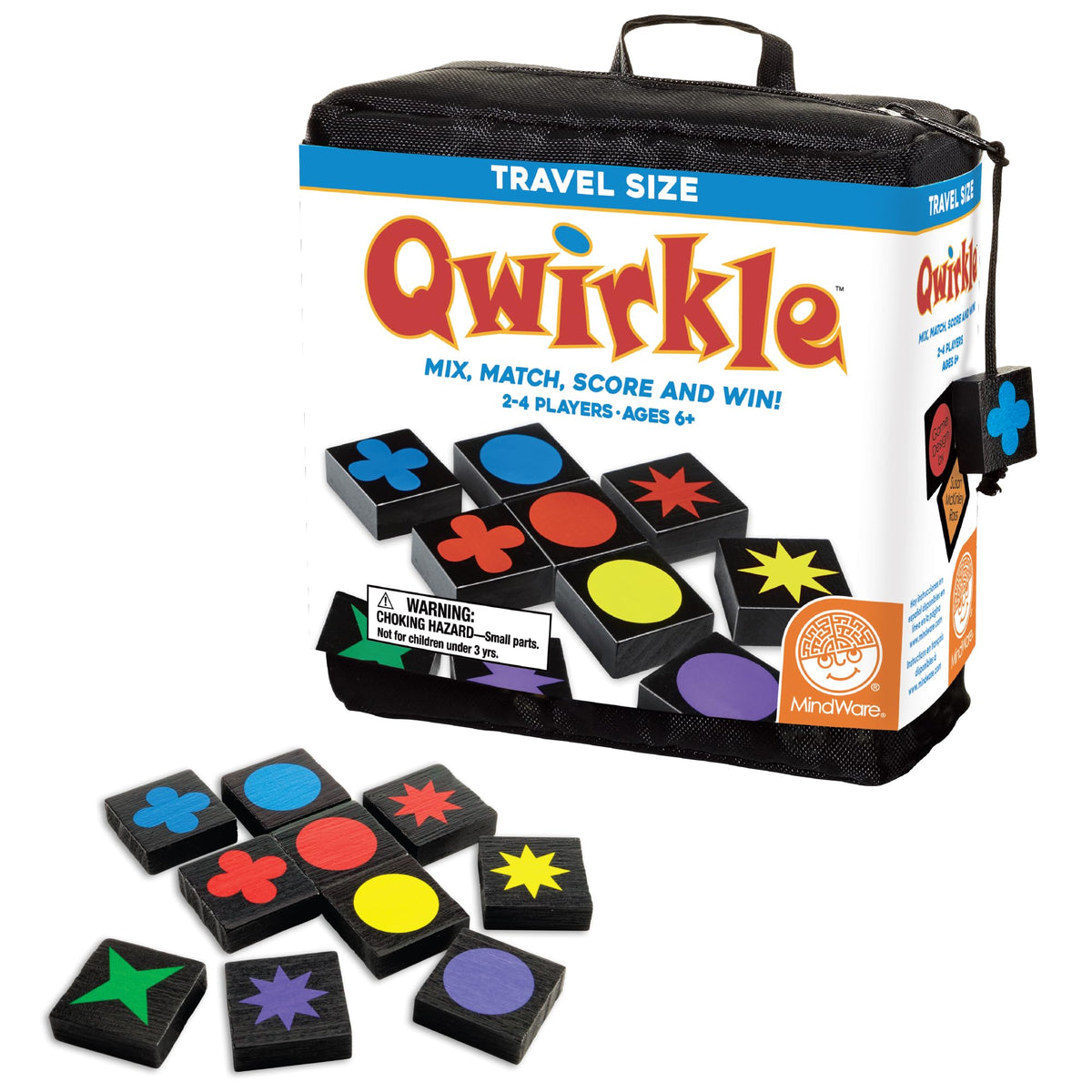 MindWare Travel Qwirkle Strategy Tile Board Game for 2-4 Players