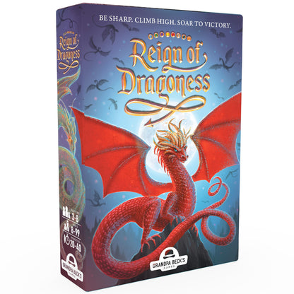 Grandpa Beck's Games Reign of Dragoness Card Game | A Strategic Hand Elimination Card Game | from The Creators of Cover Your Assets & Skull King | 3-8