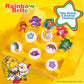 Rainbow Brite Jewelry Designer, Makes Over 20 Rainbow Friendship Bracelets, Includes Enamel Charms, Beads for Jewelry Making, Bead Storage Case