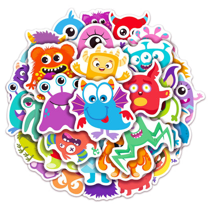 100 Pack Monster Stickers, Monster Party Favors, Birthday Decorations