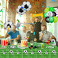 QUERICKY 4 Pack Soccer Tablecloths, Soccer Theme Party Table Cover, 51x87'' Plastic Disposable Rectangle Tablecloth for Boys Birthday Sport Events