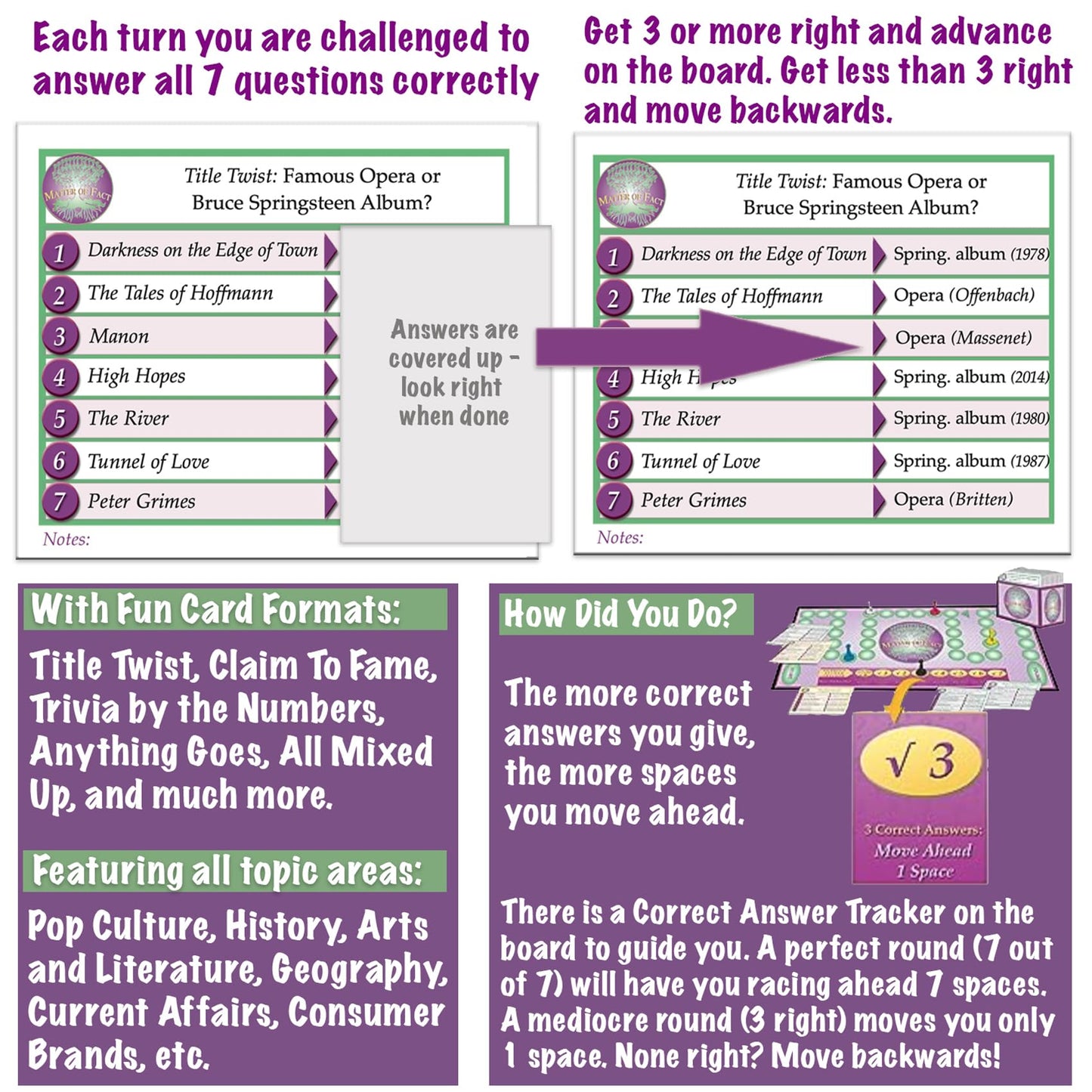 Matter of Fact - Fast-Paced, Rapid-Fire Trivia Challenge with Quirky Categories - Adult & Family Game Night Fun