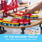Montessori Wooden Train Toy Set for Kids, 12PCS Magnetic Train Cars with Storage Gift Box, STEM Educational Toy for Boys & Girls, Ages 3-8 Years