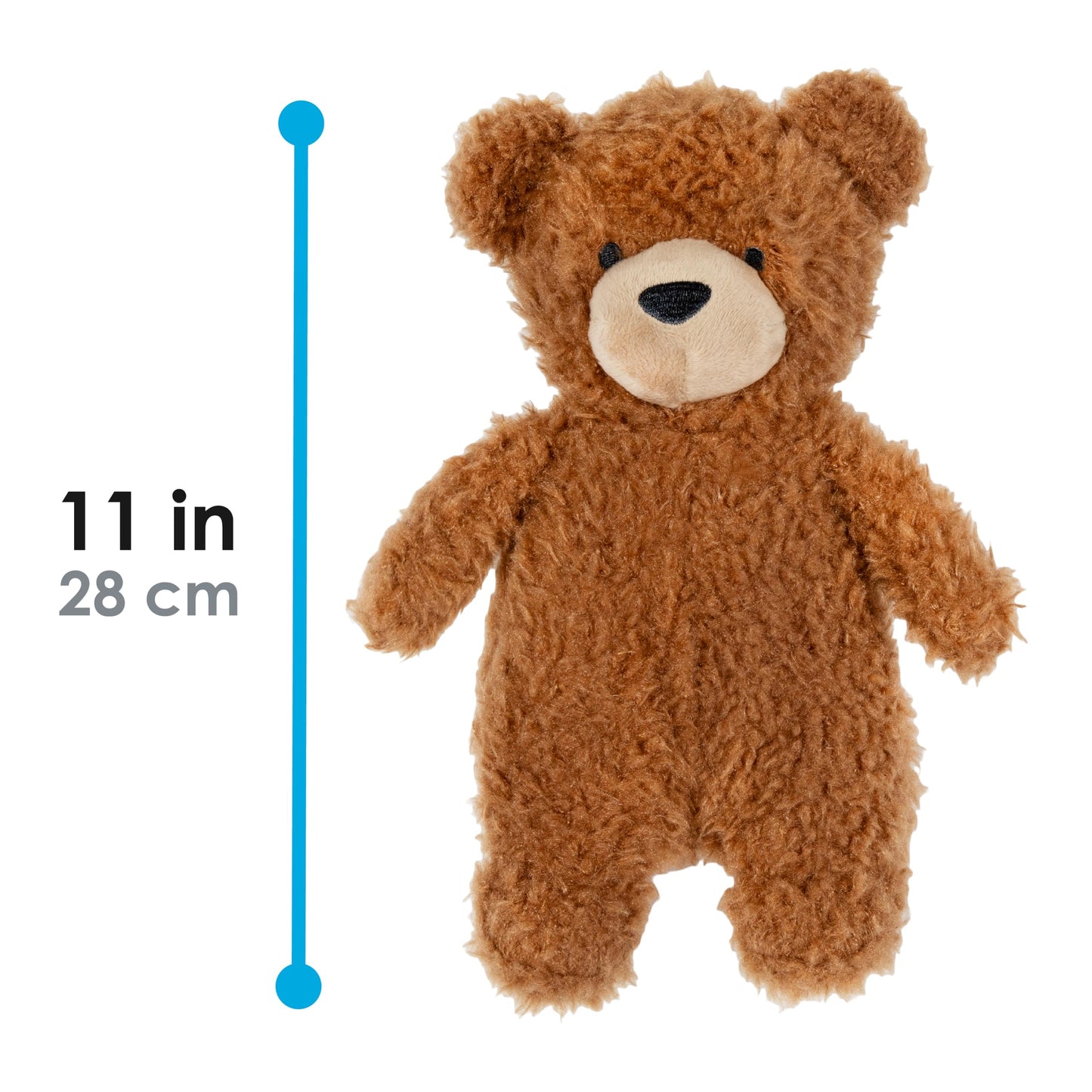 Kids Preferred 11 Inch Teddy Bear Brown Soft Plush Stuffed Animal Toy Gift for Kids and Toddlers - Carter's Squishy Bear