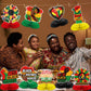 Black History Month Decorations: 9pcs Black History Month Honeycomb Centerpieces for African American Holiday Party Table Decor